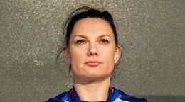 Lucia Debnárová počas ME v pretláčaní rukou na Slovensku.