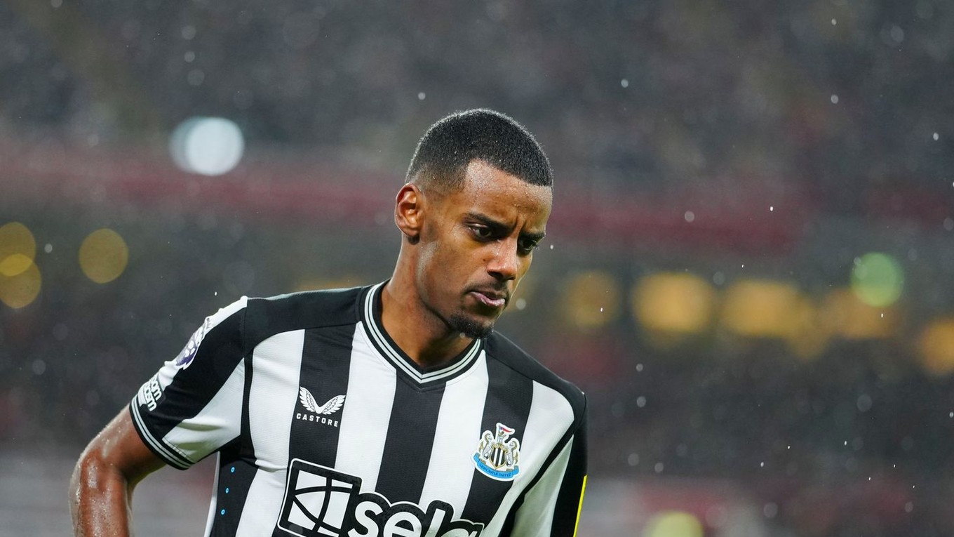 Na archívnej snímke futbalista Newcastle United Alexander Isak.