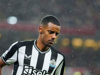 Na archívnej snímke futbalista Newcastle United Alexander Isak.
