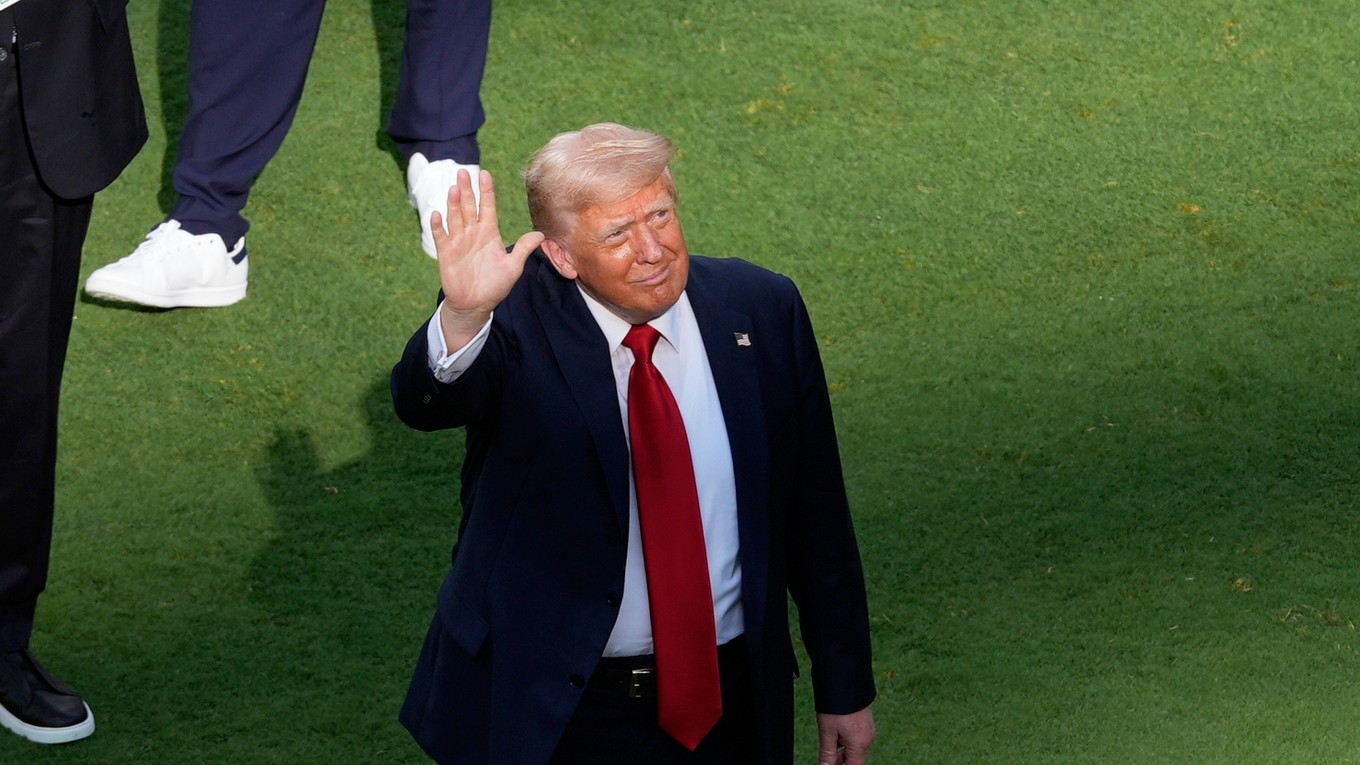 Donald Trump počas finále MS klubov 2025.