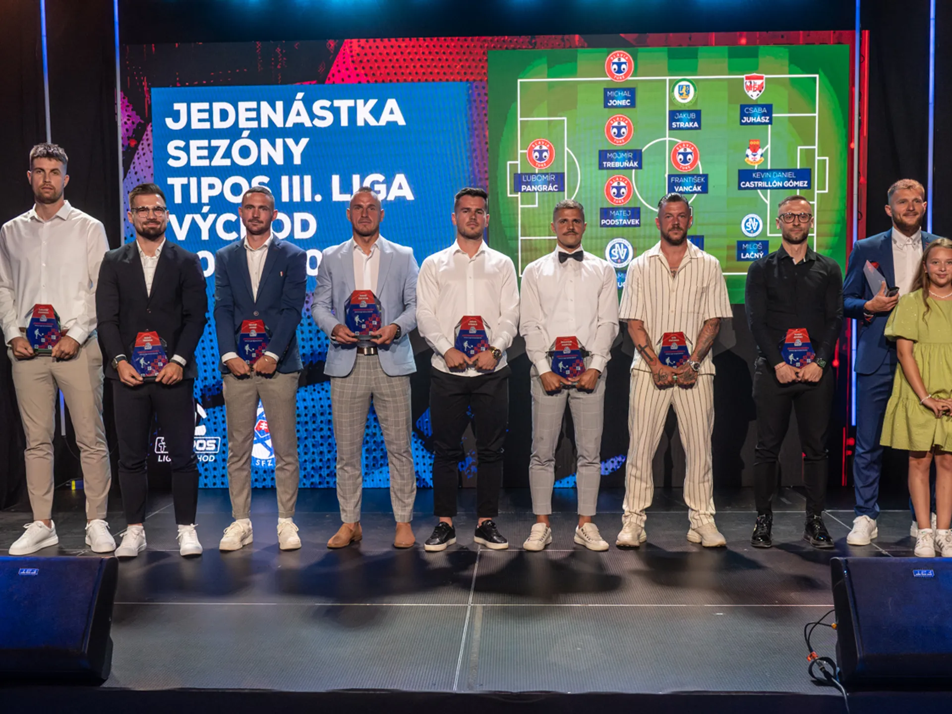 Jedenástku uplynulej sezóny ovládli futbalisti Slávie TU Košice.