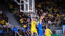 Fotka zo zápasu Spišskí Rytieri - Patrioti Levice.