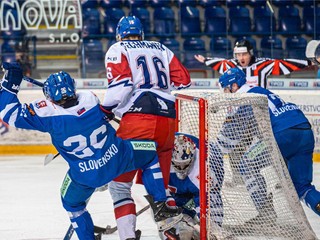 Fotka zo zápasu Česko U20 - Slovensko U20.