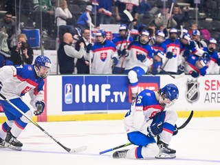 Slovenskí hokejisti do 18 rokov.