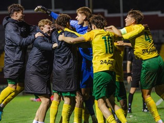 Mladí futbalisti MŠK Žilina.