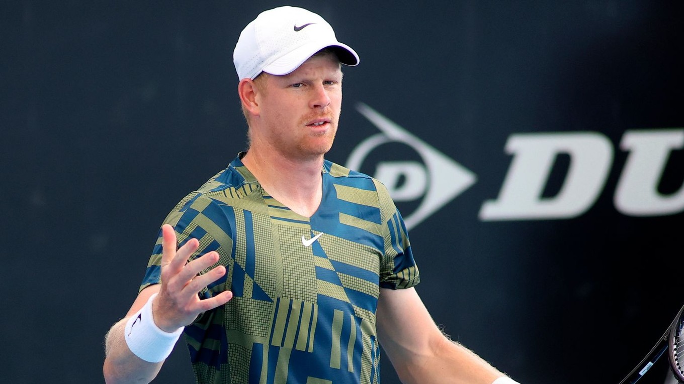 Na archívnej snímke z 3. januára 2023 britský tenista Kyle Edmund.