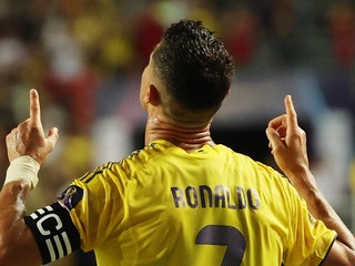 Cristiano Ronaldo v drese saudskoarabského klubu Al-Nassr.