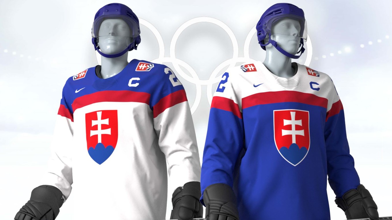 Dresy slovenskej hokejovej reprezentácie na ZOH 2022 v Pekingu.