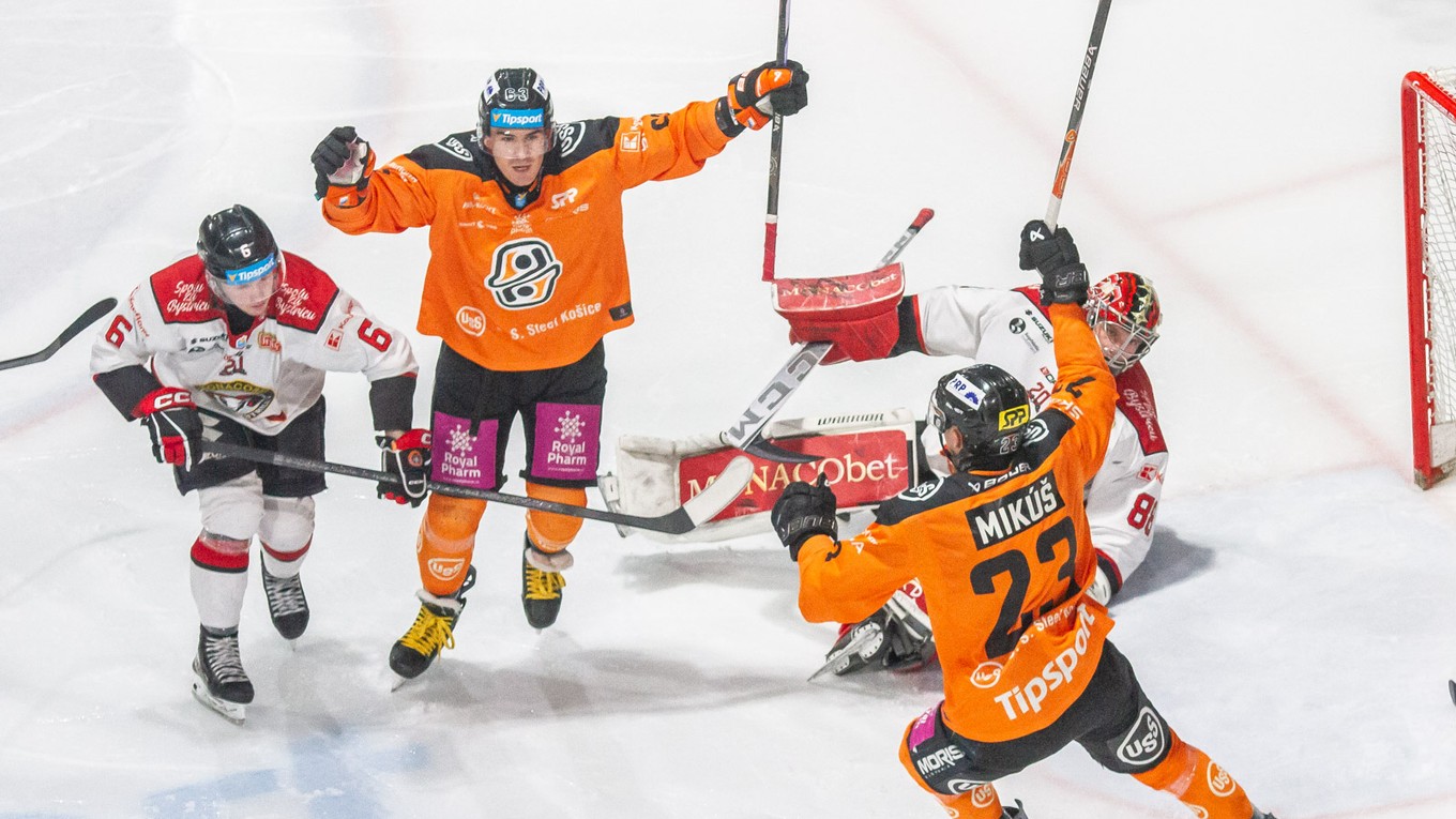 Momentka zo zápasu Košice - Banská Bystrica