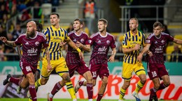 Momentka zo zápasu Dunajská Streda - Podbrezová.