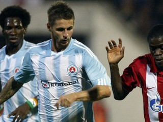 Mario Božič v drese Slovana Bratislava.