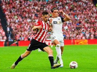 Fotka zo zápasu Athletic Bilbao - FC Valencia.