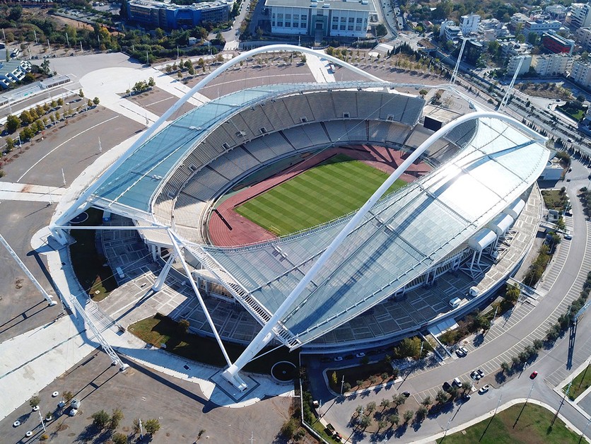 Olympijský štadión v Aténach.