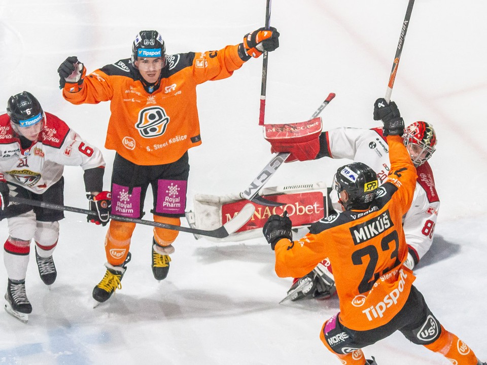 Momentka zo zápasu Košice - Banská Bystrica