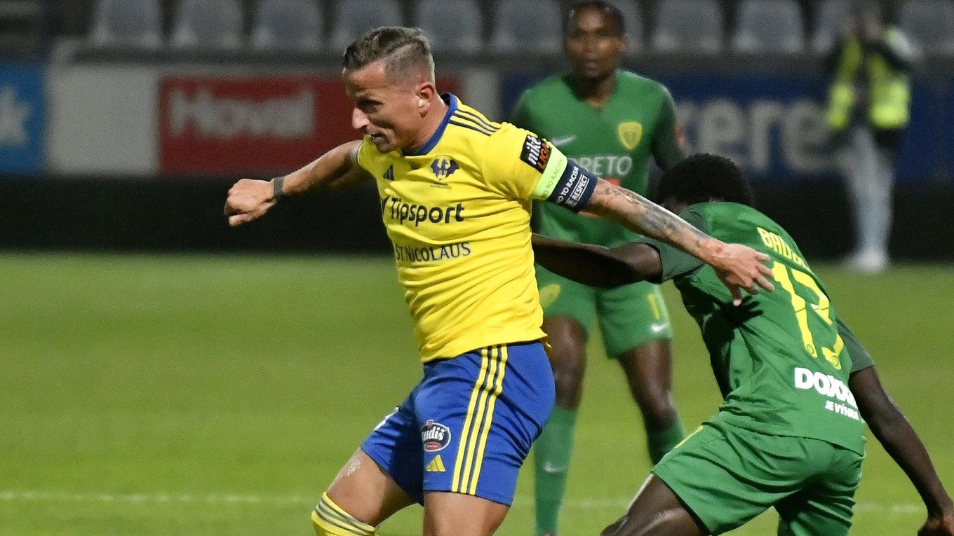Igor Žofčák v drese MFK Zemplín Michalovce.
