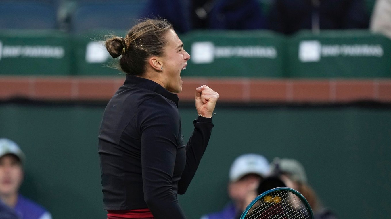 Aryna Sabalenková na turnaji v Indian Wells.