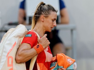 Ukrajinská tenistka Lesia Curenková počas Roland Garros 2023.