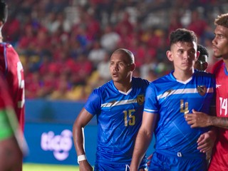 Reprezentanti Nikaraguy v modrých dresoch. 