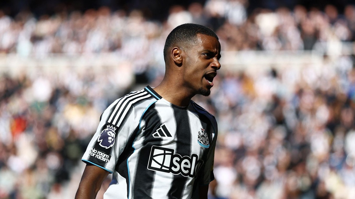 Alexander Isak v drese Newcastle United.