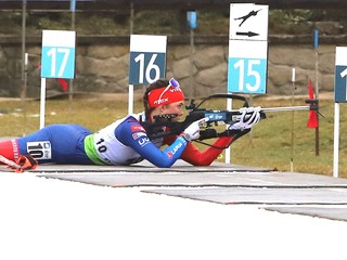 Slovenská biatlonistka Ema Kapustová.