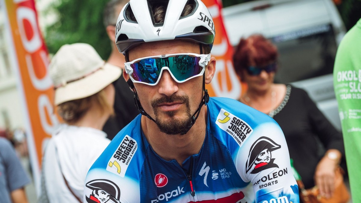 Francúzsky cyklista Julian Alaphilippe na pretekoch Okolo Slovenska 2024.