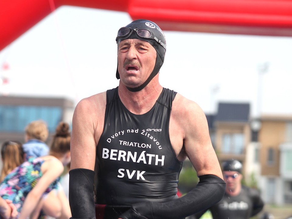 František Bernáth v triatlonovom pretekárskom nasadení.