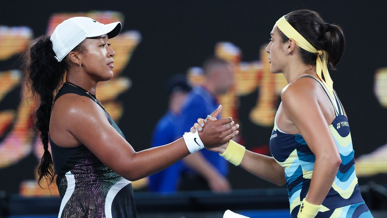 Naomi Osaková (vľavo) a Caroline Garciová na Australian Open 2024.