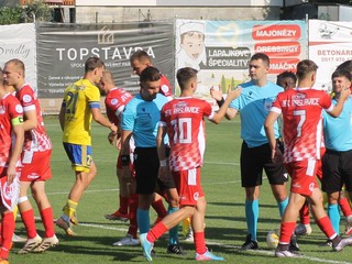 Fotka zo zápasu Raslavice - Košice.