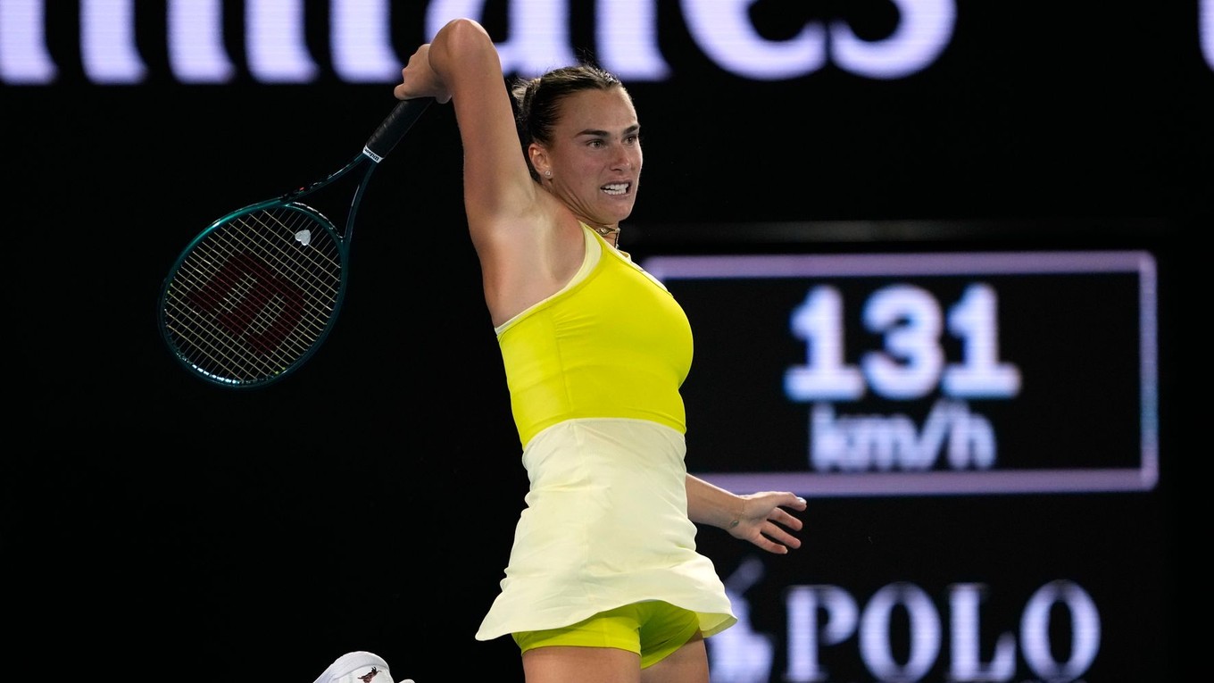 Aryna Sabalenková v semifinále Australian Open 2025.