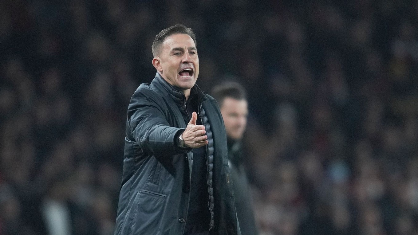 Tréner Dinama Záhreb Fabio Cannavaro.