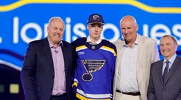 Adam Jiříček na drafte 2024.