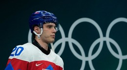 Juraj Slafkovský počas ZOH 2026.