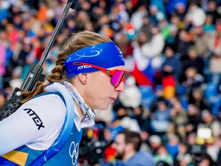 Slovenská biatlonistka Anastasia Kuzminová.