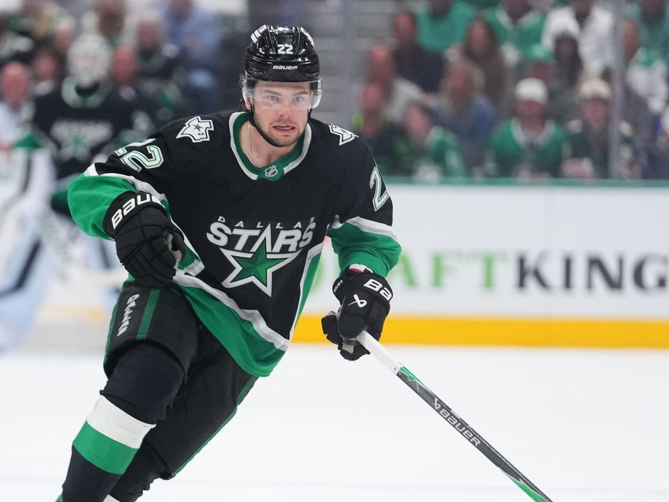 Mavrik Bourque v drese Dallasu Stars.