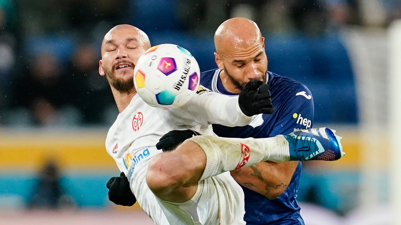 Momentka zo zápasu TSG 1899 Hoffenheim - 1. FSV Mainz 05.