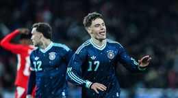 Florian Wirtz oslavuje gól v drese Nemecka.