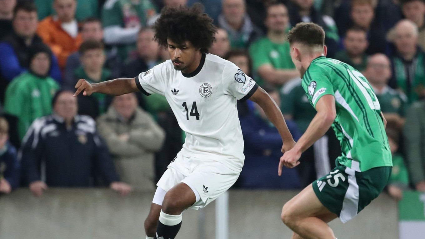 Karim Adeyemi v súboji.