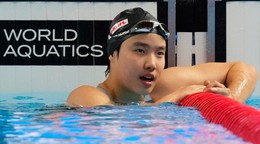 Trinásťročná čínska plavkyňa Zidi Juová.