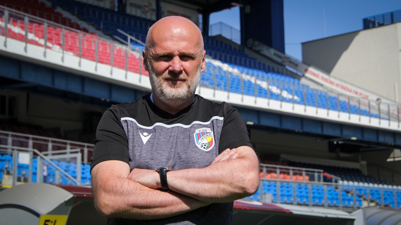 Tréner Michal Bílek.