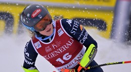 Na snímke je americká lyžiarka Mikaela Shiffrinová.
