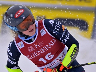 Na snímke je americká lyžiarka Mikaela Shiffrinová.