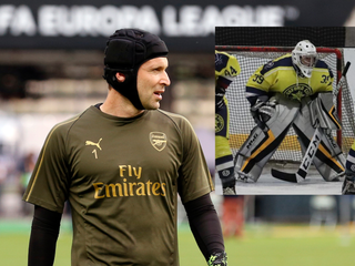 Petr Čech sa po skončení futbalovej kariéry venuje hokeju.