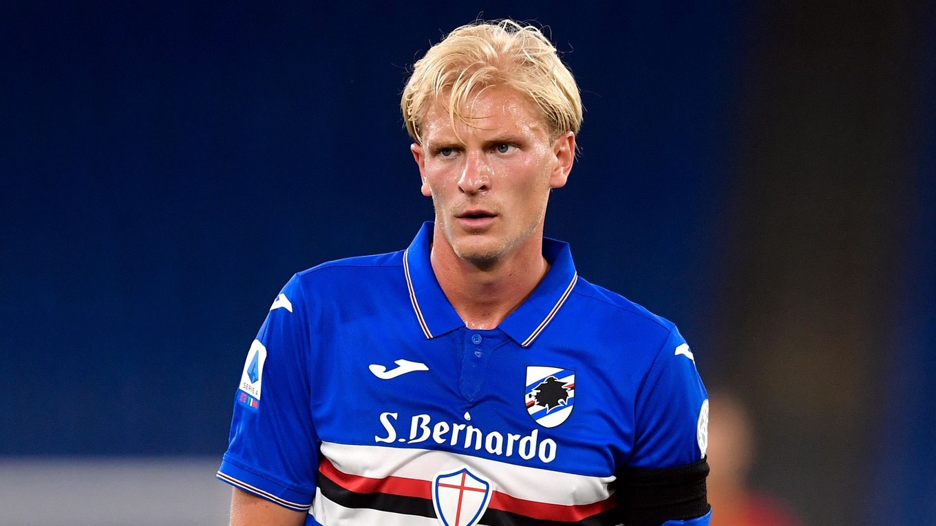 Morten Thorsby v drese Sampdoria Janov.