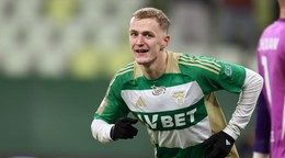 Tomáš Bobček v zápase Lechia Gdańsk Termalica Nieciecza 5:1.