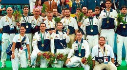 Víťazný tím španielskych basketbalistov na paralympiáde v Sydney 2000.