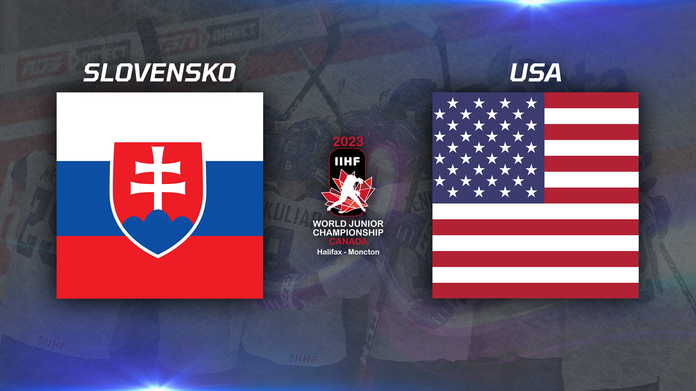 Slovensko - USA, ONLINE prenos z MS v hokeji do 20 rokov 2023 (U20).
