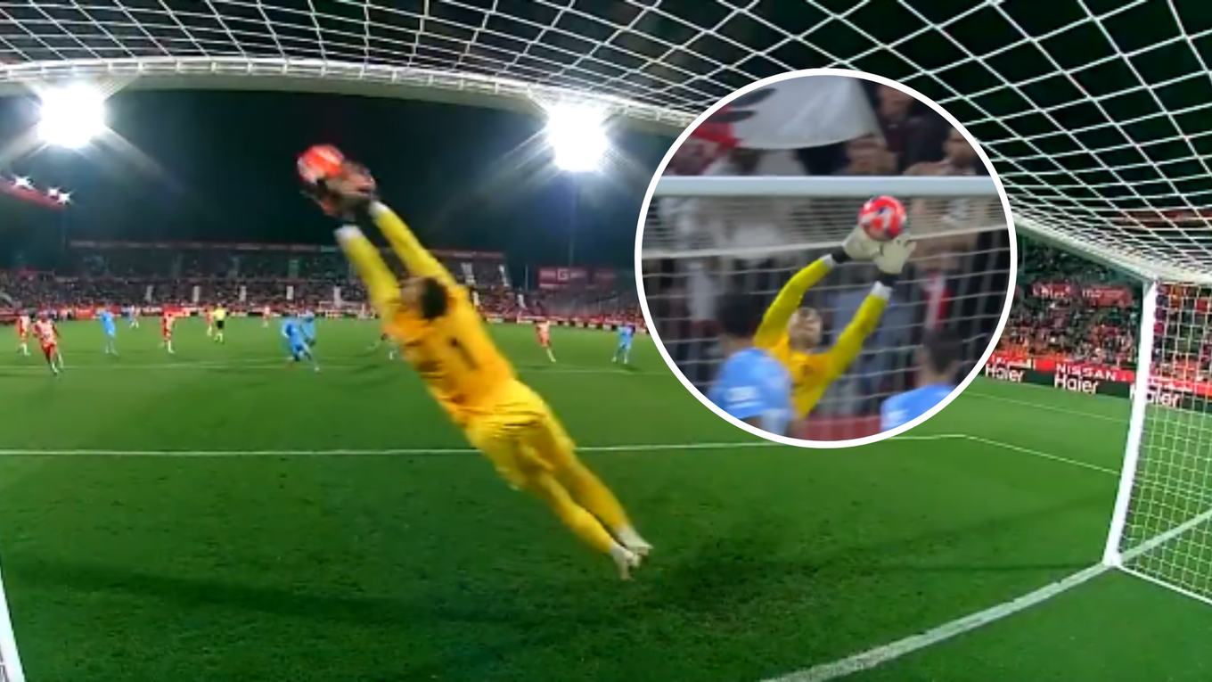 Zákrok Dominika Greifa v zápase proti Girone