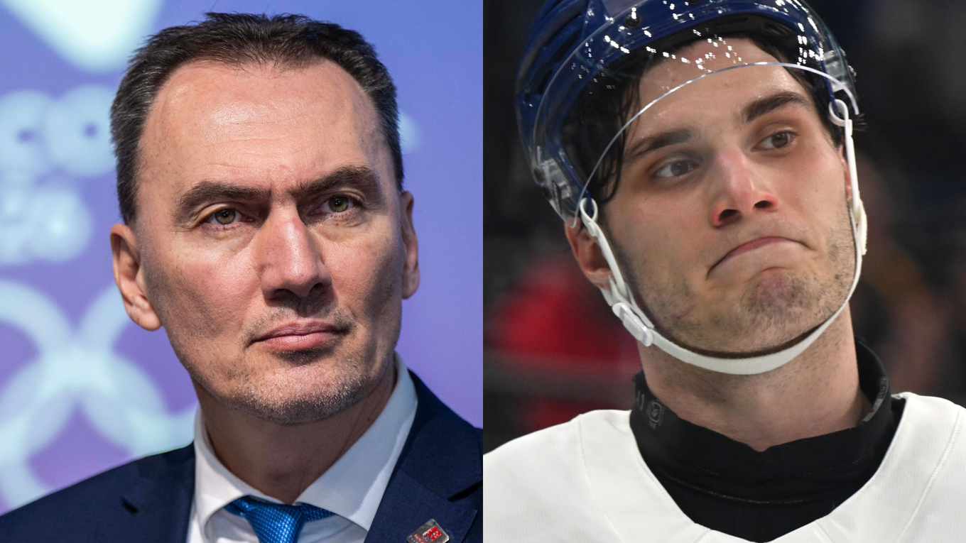 Miroslav Šatan a Juraj Slafkovský