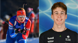 Na snímke je Anastasia Kuzminová a jej syn Jelisey, ktorý sa venuje behu na lyžiach. 