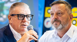 Dvaja hlavní ašpiranti na pozíciu šéfa Slovenského futbalového zväzu - Peter Palenčík a Ján Kováčik.